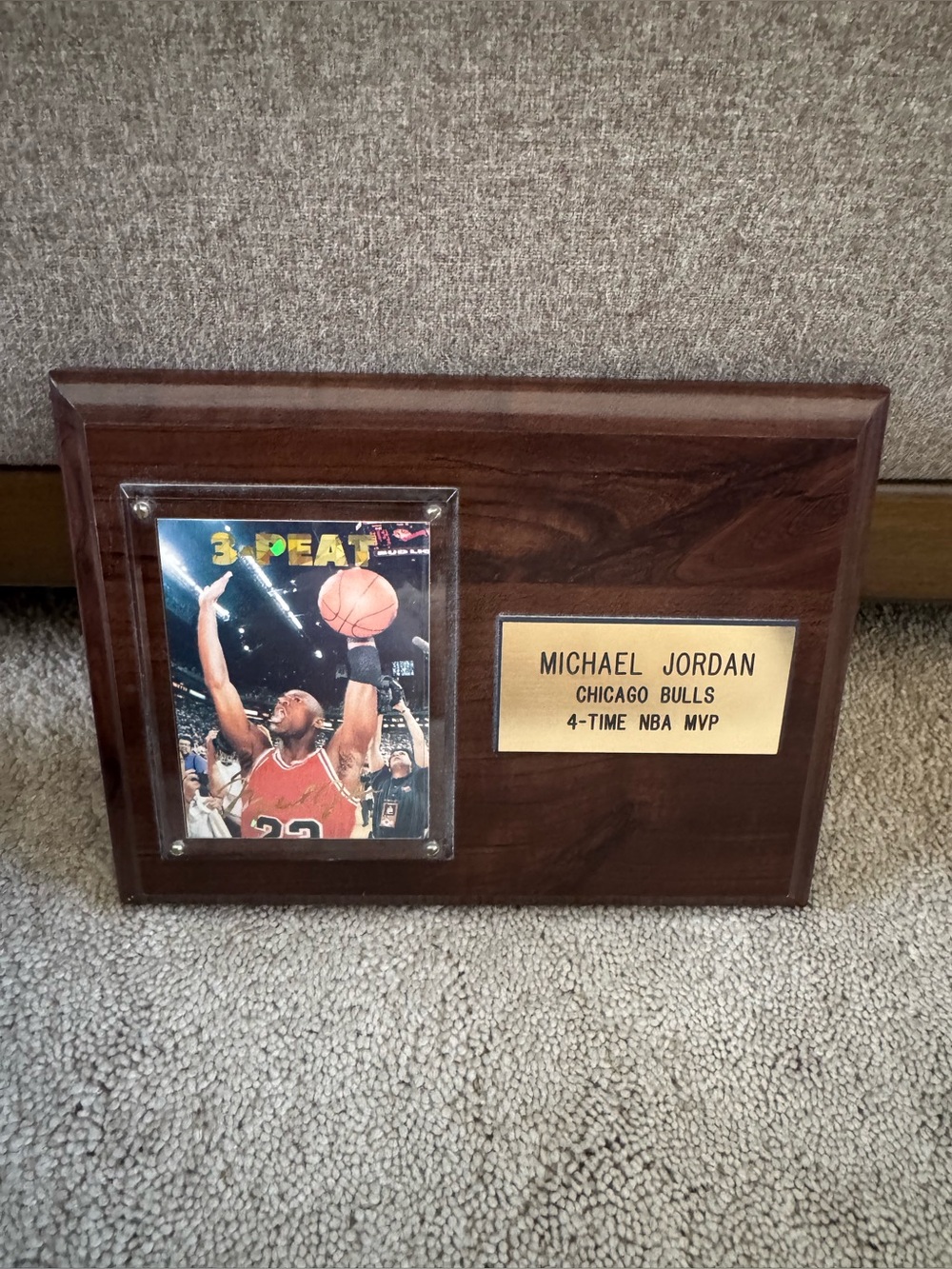 Michael Jordan 4-time NBA MVP trading card